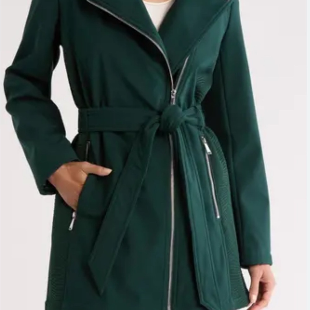 BCBGeneration Belted Green Women's Jacket